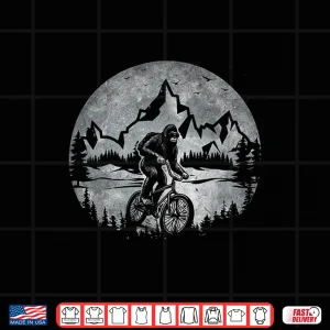 Design Bigfoot Riding Bicycle Mountain Biking Moon Bigfoot Cycling Shirt