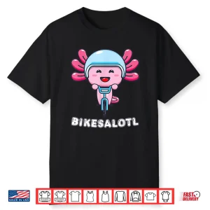 Bikesalotl Axolotl Bike Biking Cycling Shirt