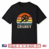 Cranky Vintage Sun Funny Bicycle Lovers Cycling Cranky Shirt