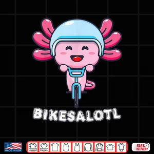 Design Bikesalotl Axolotl Bike Biking Cycling Shirt