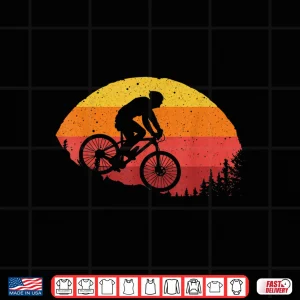Design Cool Mountain Biking For Men Women Vintage Cycling MTB Biker Shirt