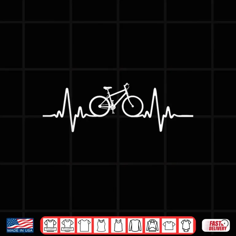 Design Cycling Heartbeat Road Bike Mens Biking BMX Rider Cycling Shirt