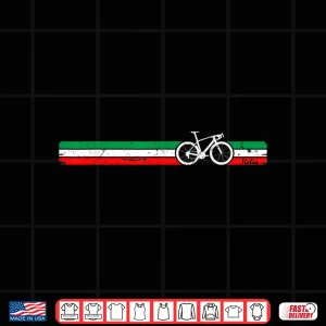 Design Cyclist Flag Italy Italian Bike Racing Cycling Bicycle Gifts Shirt
