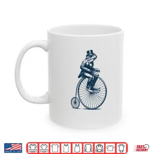 Mug Dapper Frog riding a Vintage Penny Farthing Bicycle Cyclist Shirt