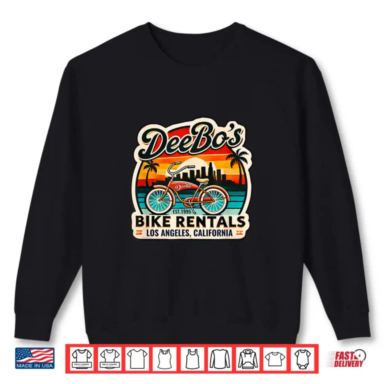 Sweatshirt Deebos Bike Rentals Beach Cruisers 90s Pop Culture Shirt