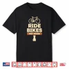 Dog Ride Bikes Pet Dogs Dog Lover Cycling Bicycle Design Shirt