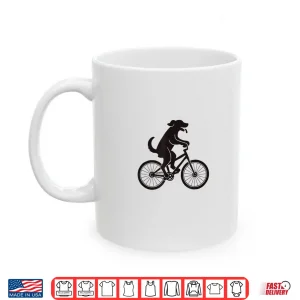 Mug Dog Riding Bicycle Funny Cycling Lover Men Women Kids Shirt