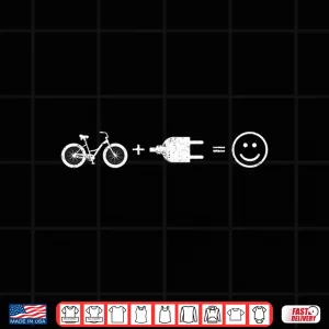 Design E Bike Bicycle Electronic Electric Cycling Funny Gift Shirt