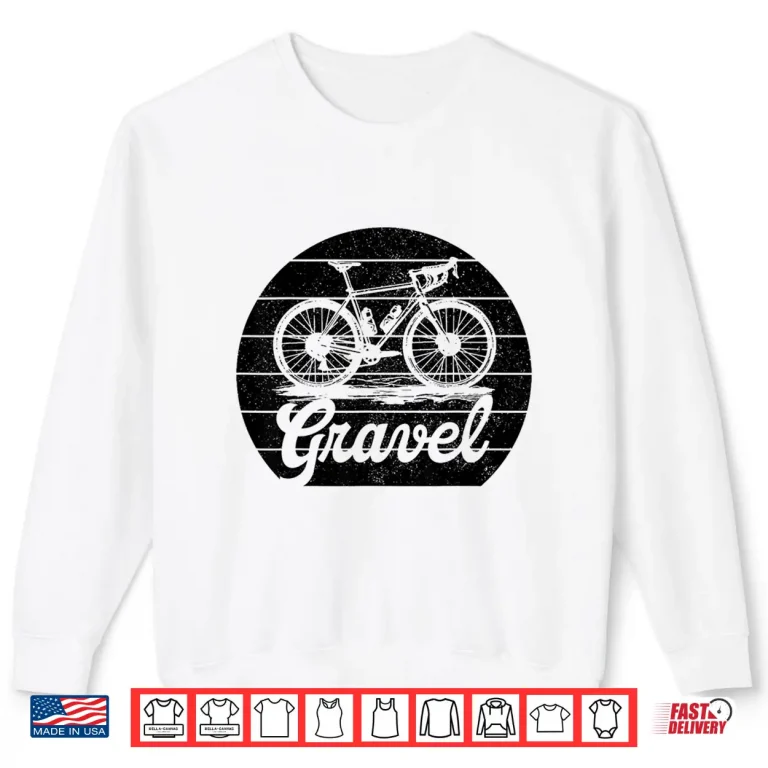 Sweatshirt Gravel Bike Vintage Cycling Cyclist Bicycle Shirt