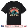 Mountain Bike Cycling Bicycle I Love Biking And Jesus Shirt