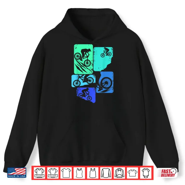 Hoodie Mountain Bike Downhill MTB Biking Cycling Biker Kids Boys Shirt