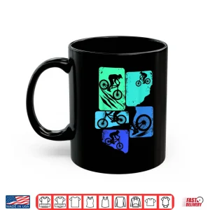 Mug Mountain Bike Downhill MTB Biking Cycling Biker Kids Boys Shirt