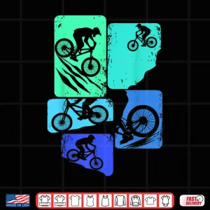 Design Mountain Bike Downhill MTB Biking Cycling Biker Kids Boys Shirt