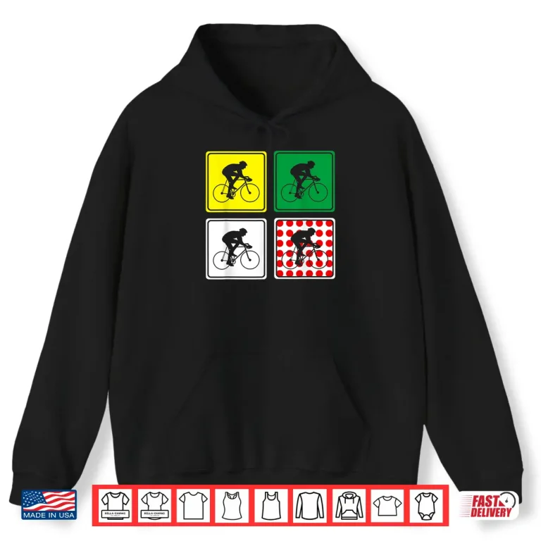Hoodie Racing Road Bike Rider Shirt Tour Gift France Bicycle Tee