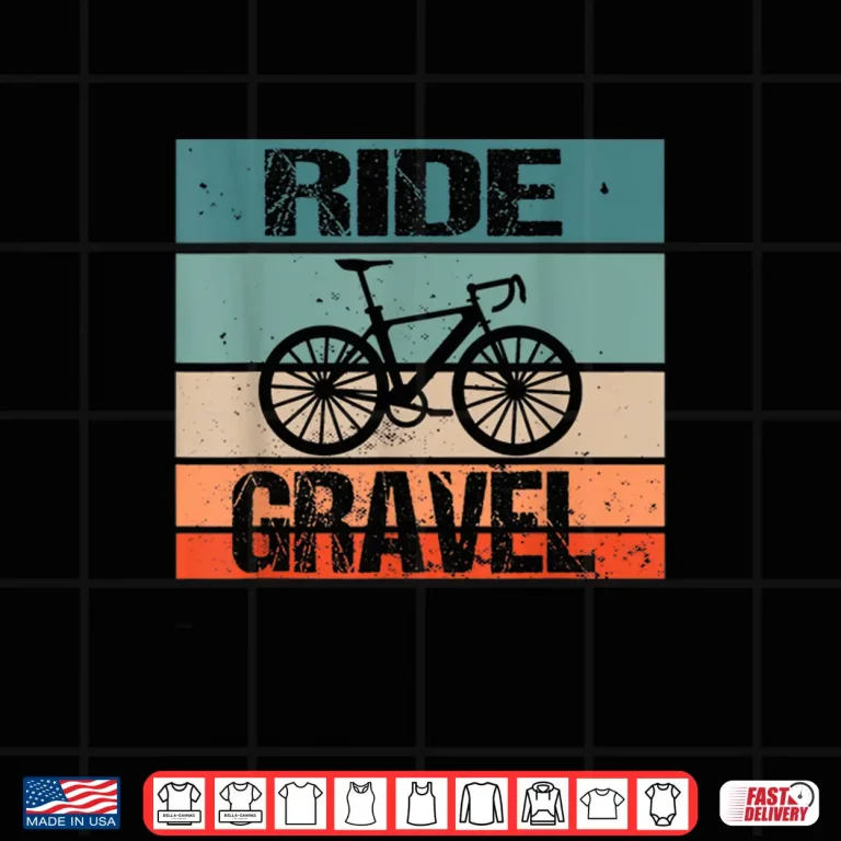 Design Ride Gravel Bike Cyclocross Bicycle and Bikepacking Shirt