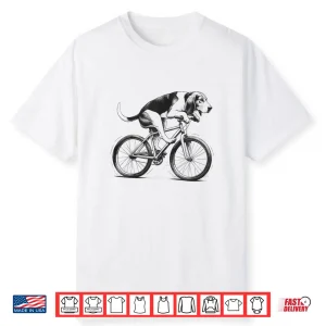 Treeing Walker Coonhound Dog Riding A Bike Bicycle Cycling Shirt