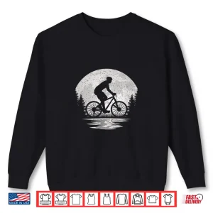 Sweatshirt Vintage Cyclist Moon Bicycle Bike Cycling Lover Men Shirt