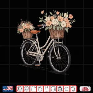 Design Bicycle Flowers Cyclist Floral Shirt
