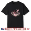 Cute Cyclist Pink Bicycle Bike Cycling Lover Women Girls Shirt