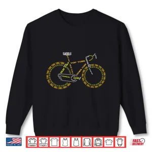 Sweatshirt Funny Bicycle Anatomy Cyclist Cute Cycling Is Life Bikes Shirt