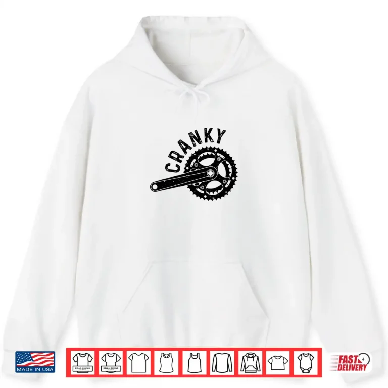 Hoodie Funny Cycling Gift Bicycle Riders Cool Bike Crank Cycling Shirt