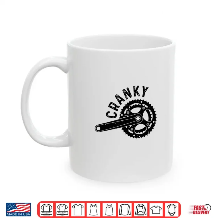 Mug Funny Cycling Gift Bicycle Riders Cool Bike Crank Cycling Shirt
