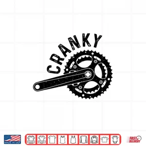 Design Funny Cycling Gift Bicycle Riders Cool Bike Crank Cycling Shirt