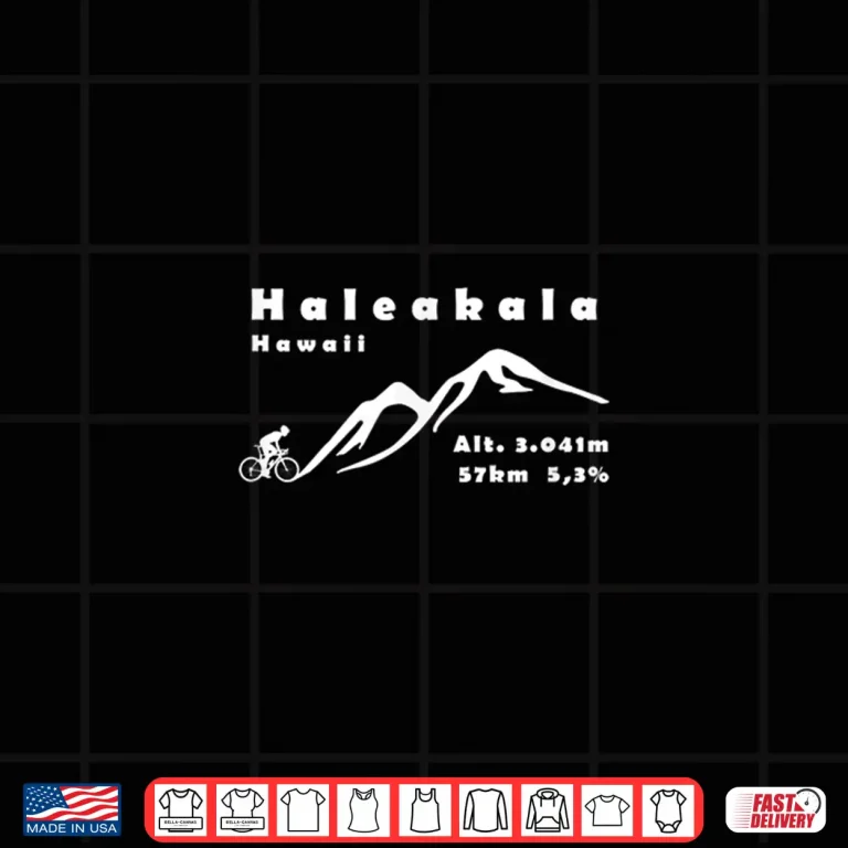 Design Haleakala Hawaii USA Cycling Bicycle Climbing Outdoor Shirt