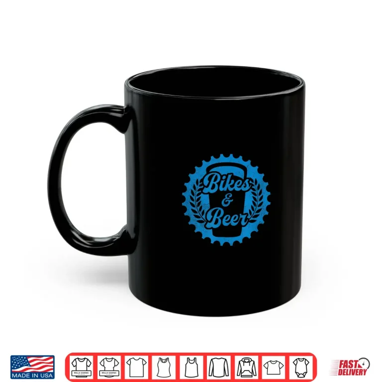 Mug Mens Mountain Biker Bike Rider and Beer Drinker Bikes Beer Shirt