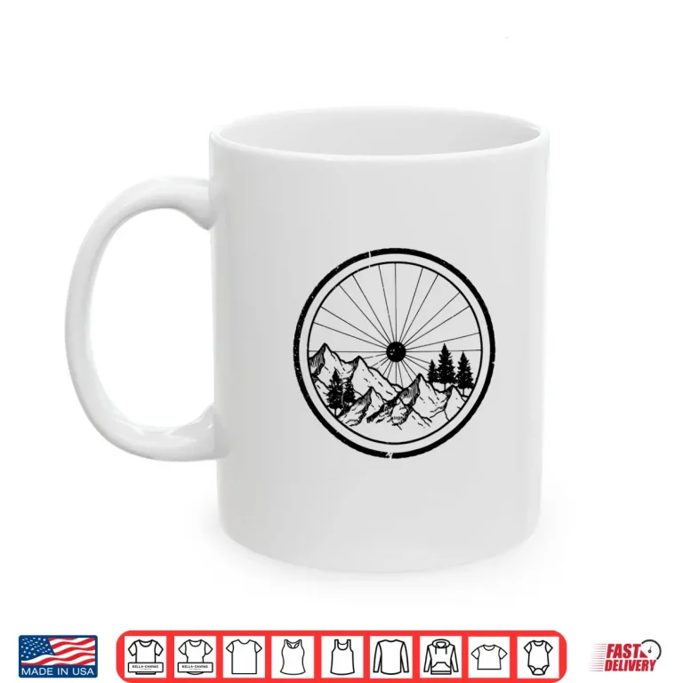 Mug Mountain Bike MTB Cycling Downhill Biking Biker Gift Shirt