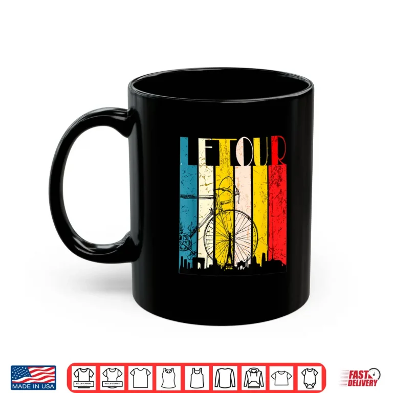 Mug Retro Vintage Tour Cycling Tour France Cycling Fan Shirt