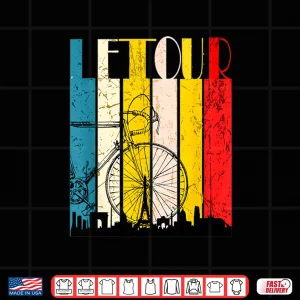 Design Retro Vintage Tour Cycling Tour France Cycling Fan Shirt