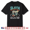 Sloth Cycling Team Lazy Sloth Bike Biker Funny Bicycle Shirt