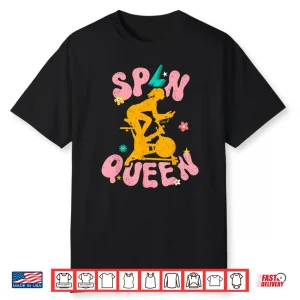 Spin Class Queen Indoor Cycling Workout Stationary Spin Bike Shirt