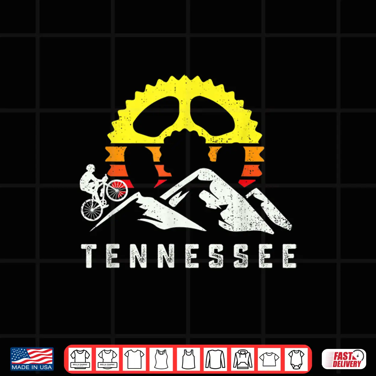 Tennessee Mountain Biking Retro Bike Rider Mtb Cyclist Race Shirt Tennessee Mountain Biking Retro Bike Rider Mtb Cyclist Race Shirt
