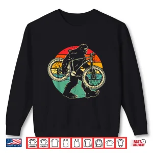 Sweatshirt Vintage Bigfoot Mountain Bike MTB Biking Cycling Sasquatch Shirt