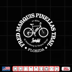 Design Vintage Fred Marquis Pinellas Trail Cycling Florida Shirt