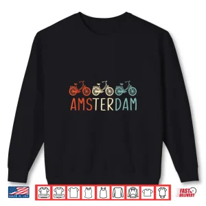 Sweatshirt Amsterdam Bike Bicycle City Retro Cycling Gift Shirt