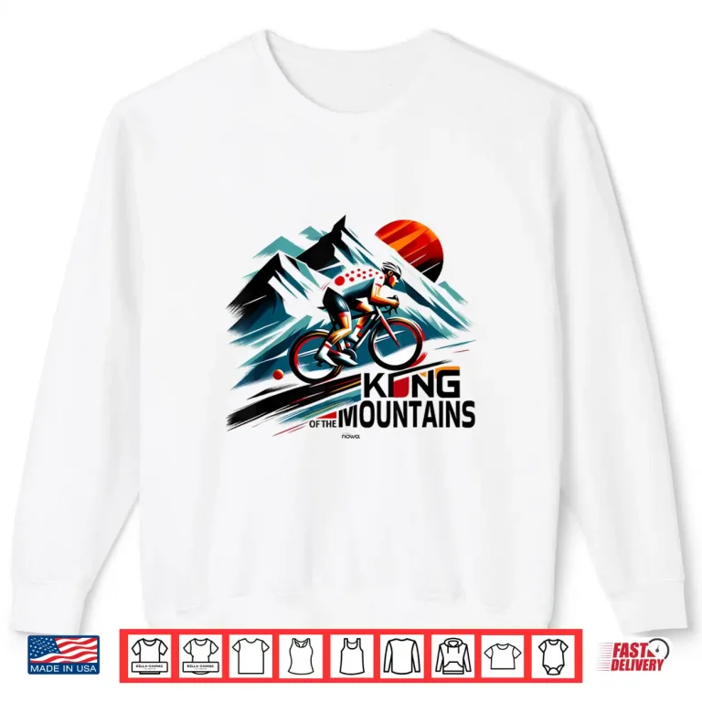 Sweatshirt CYCLING KING OF THE MOUNTAINS ROAD BIKE CLIMBER Shirt