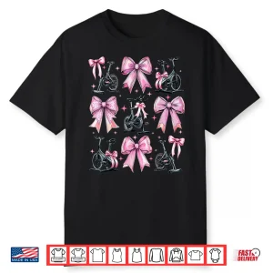 Coquette Bow Spin Class Spinning Indoor Cycling Girl Mom Shirt