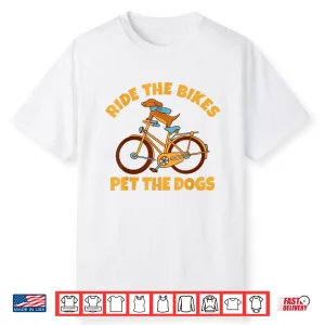 Cycling Dog Gravel Road Bike Rider Cyclist Bicycle Lover Pet Shirt