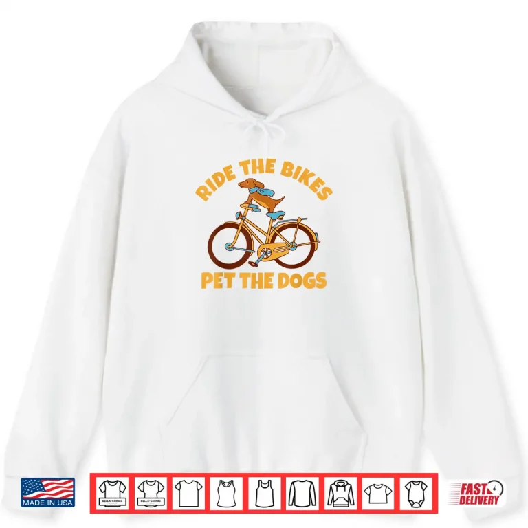Hoodie Cycling Dog Gravel Road Bike Rider Cyclist Bicycle Lover Pet Shirt
