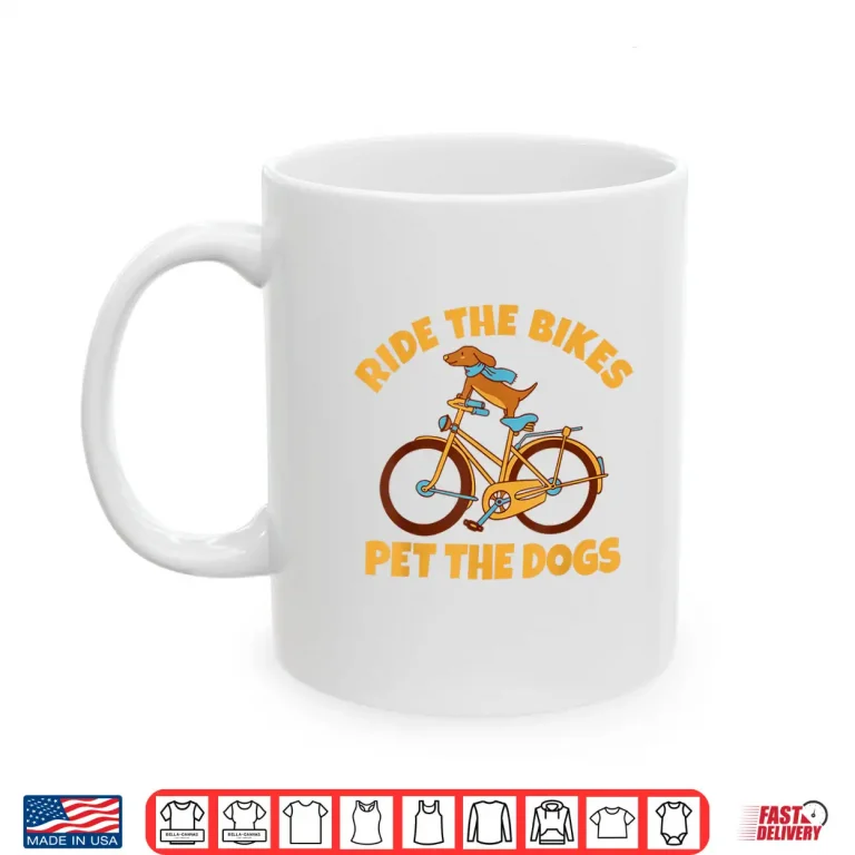Mug Cycling Dog Gravel Road Bike Rider Cyclist Bicycle Lover Pet Shirt