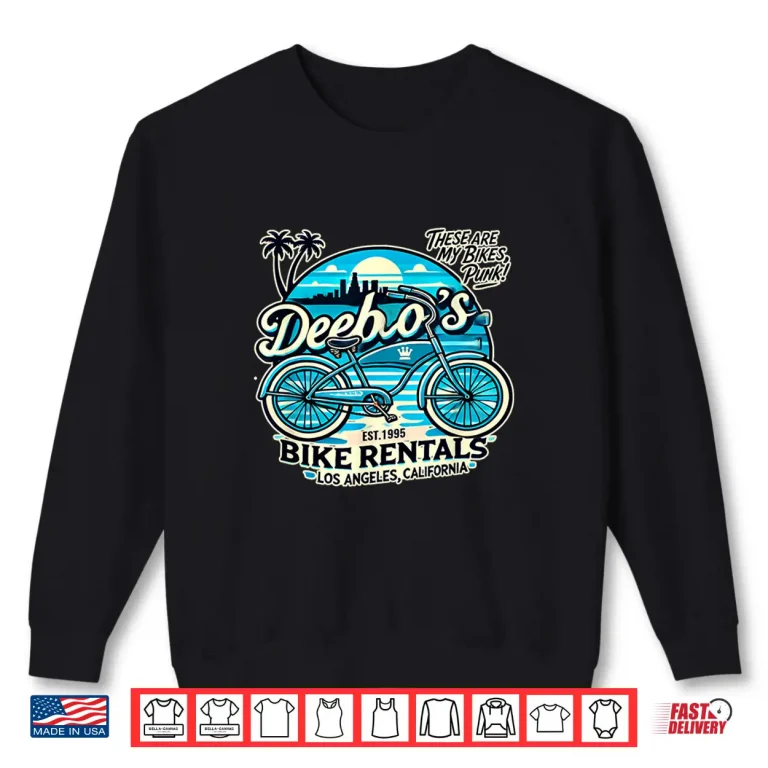 Sweatshirt Deebos Bike Rentals Los Angeles 1995 Bicycle Shop Shirt