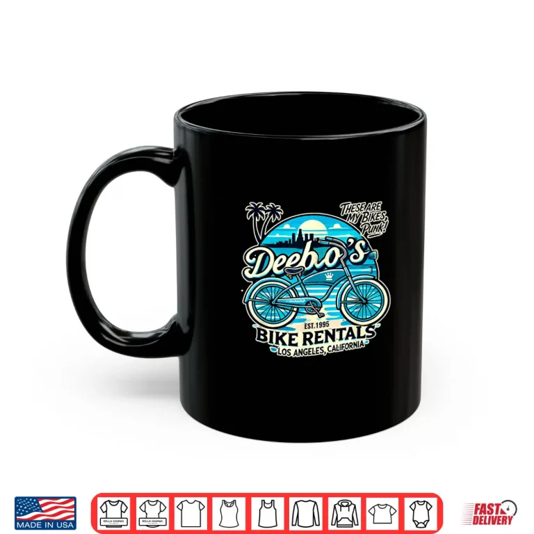 Mug Deebos Bike Rentals Los Angeles 1995 Bicycle Shop Shirt
