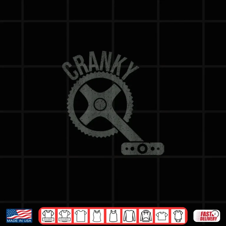 Design Funny Cranky Crank MTB Biker Bicycle Rider Cycling Lover Shirt