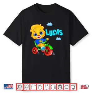 Lucas Loves Cycling   Lucas The Lion Official Rv Appstudios Shirt