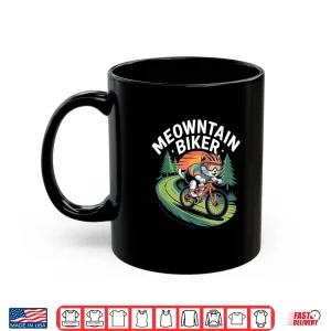Mug Meowntain Biker Cat Cycling Adventure Shirt