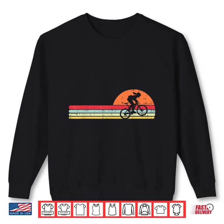 Sweatshirt Mountain Bike Girl Retro Cycling Bicycle Rider Women Gift Shirt