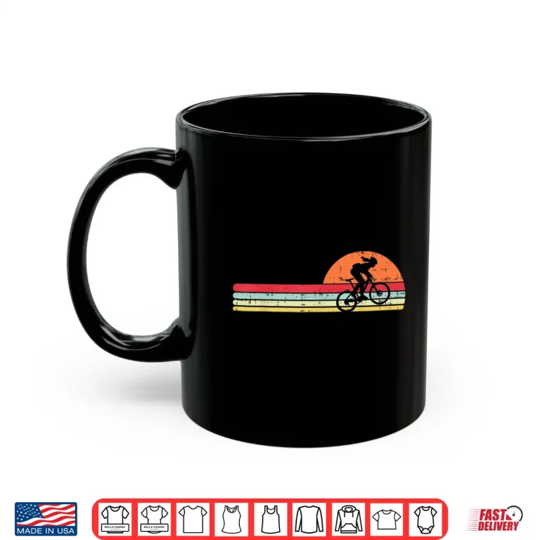 Mug Mountain Bike Girl Retro Cycling Bicycle Rider Women Gift Shirt